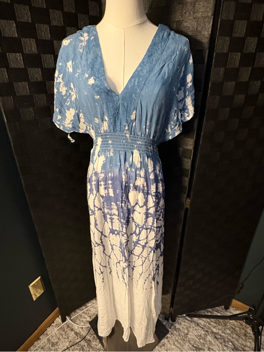 Surf Gypsy dip dye maxi cover-up dress